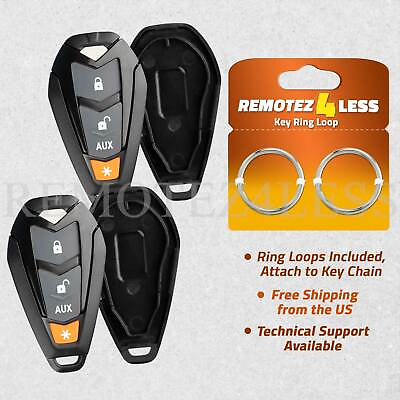 #ad 2 New Replacement Dei Viper 4 Button Keyless Remote Key Case For EZSDEI7141