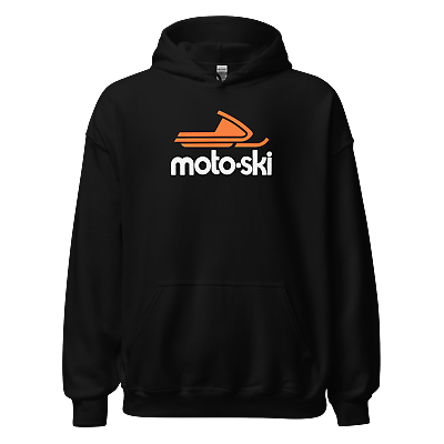 #ad Moto Ski Moto Ski Logo Snowmobiles Unisex Sweatshirt Hoodie Size S 5XL 7 Colors