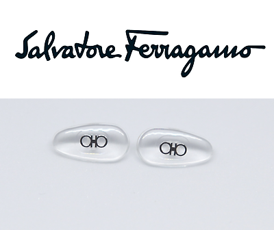 #ad Replacement Screw in Nose Pads for Salvatore Ferragamo Sun Eyeglasses Silver