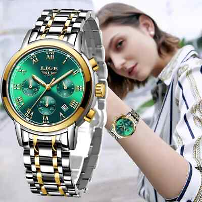 #ad New Fashion Gold Women Watches Creative Steel Women#x27;s Bracelet Wrist Watches New