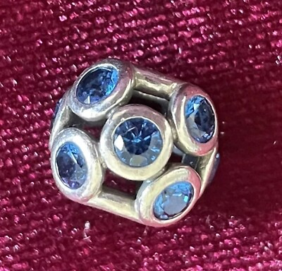 #ad Authentic PANDORA Sterling Whimsical Lights Swiss Blue Crystal 791153NSB 925ALE
