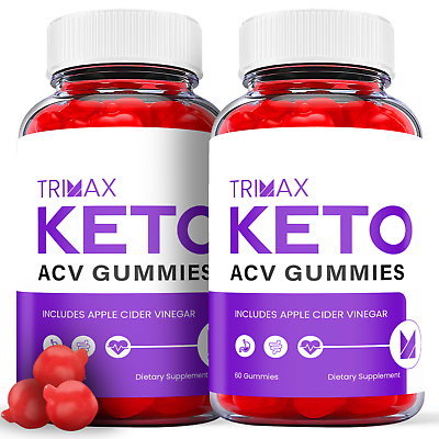 #ad 2 Pack Trimax Keto ACV Gummies Vegan Weight Loss Supplement 120 Gummies