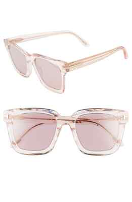 #ad Tom Ford Sari FT690 52H Crystal Pink 72Z Square Sunglasses Frame 52 20 145 FT690 $211.60