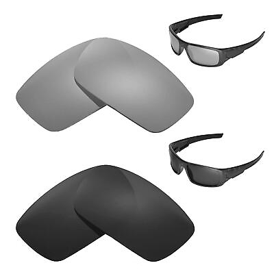 #ad Walleva Polarized Titanium Black Lenses For Oakley Crankshaft Sunglasses