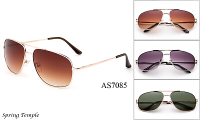 #ad Aviator Sunglasses Spring Hinge Classic Vintage Light Weight UV 100% Protection