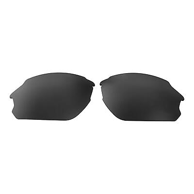 #ad New Walleva Black Polarized Replacement Lenses For Smith Optics Parallel D Max