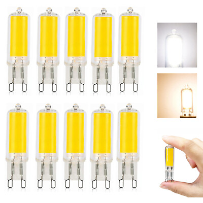 #ad 10X G9 COB LED Light Bulbs 110V 220V 7W 12W 15W Glass Replaced 70W Halogen Lamps
