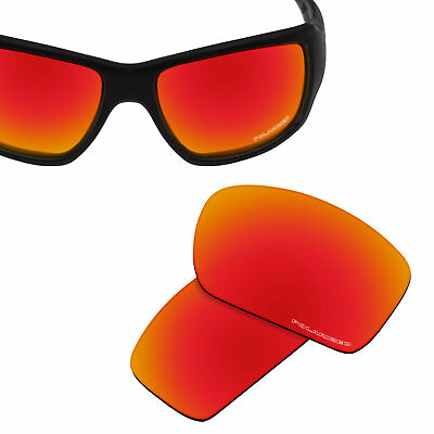 #ad HPO Anti Salt Water Replacement Lense for OAKLEY Big Taco Orange Red Polarized