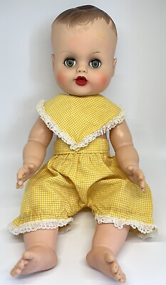 #ad Vintage Allied Eastern AE 376 72 Drink amp; Wet Baby Doll 14quot; 15quot; Eyes Open Close