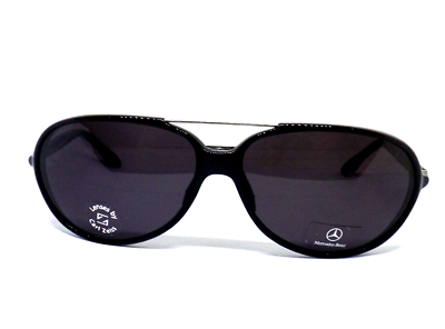 #ad MB51001 Mercedes Sunglasses Men Made IN Italy Vitage Plastic Black
