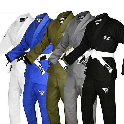 #ad FISTRAGE Jiu Jitsu Gi Patch BJJ Brazilian for Men amp; Women MMA Uniform with Belt