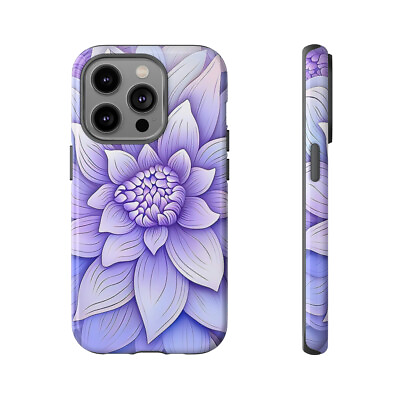 #ad Purple Passion Aesthetic Abstract Floral Design Phone Case Stylish amp; Protective