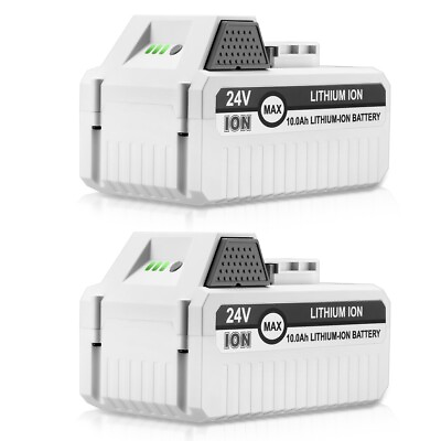 #ad 2Pcs 10 Ah 24V Lithium ion Battery For Snow Joe amp; Sun Joe Cordless Power Tools