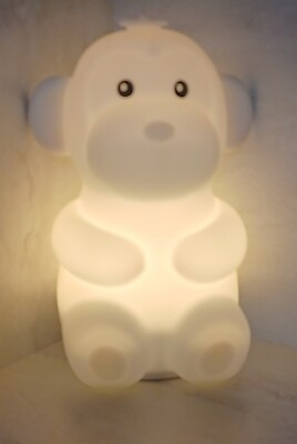 #ad Globe Marley Monkey Multi Color Changing Led Silicone Lamp 7quot; Tall Nightlight $12.50