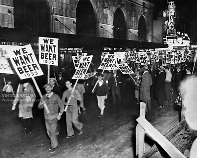 #ad We Want Beer Photo Print Wall Art Workers March to End Prohibition New York