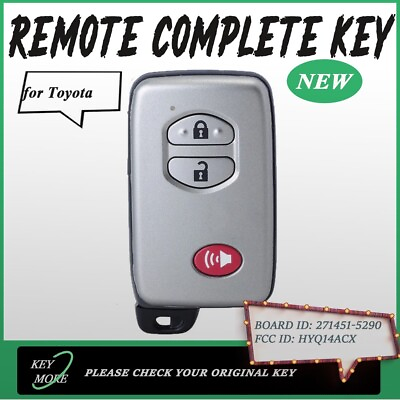 #ad 271451 5290 Keyless Transmitter for 2010 2018 Toyota 4RunnerPrius Remote Key 3B