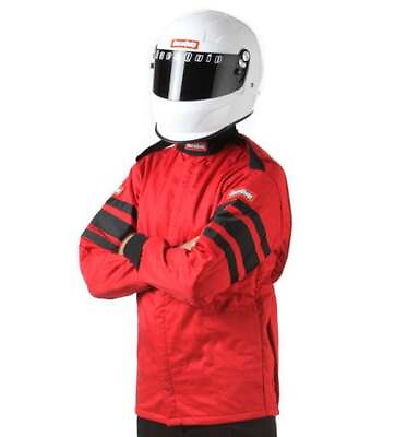 #ad RaceQuip 121017RQP 120 Series Driving Jacket SFI 3.2A 5 Red Black Stripe 2XL