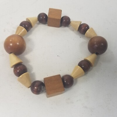 #ad Stretch Bracelet Wooden Beads Jewelry