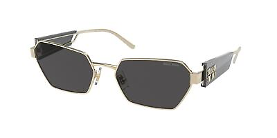 #ad NEW Miu Miu 53WS Sunglasses ZVN5S0 Gold 100% AUTHENTIC
