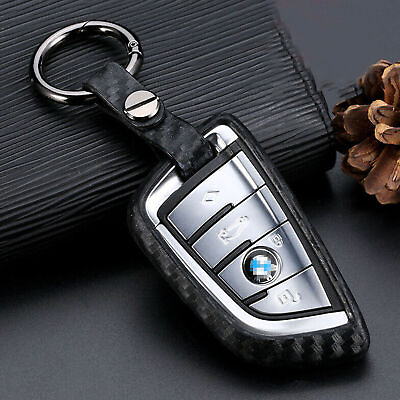 #ad Car Key Case Carbon Fiber Scratch Proof Accessories For BMW 5 7 Series X3 X5 X6