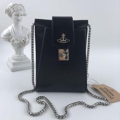 #ad Vivienne Westwood DOLCE Black Smartphone Shoulder Bag 18.5×13×4cm