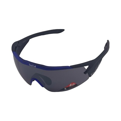 #ad Bolle Aeromax Matte Black Blue Translucid Sunglasses 12269