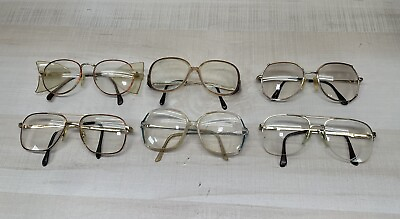 #ad Lot of 6 Assorted Brands amp; Models Eyeglasses Glasses Frame Mixed Types Vintage