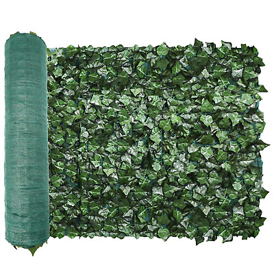 #ad 6#x27;x14#x27; Artificial Faux Ivy Leaf Privacy Fence Panel Screen Wall Hedge Home Decor