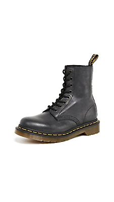 #ad Dr. Martens Women#x27;s 1460W Eight Eye Lace Up Boot Combat Black Nappa US Size 7