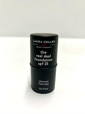 #ad NEW Laura Geller The Real Deal Foundation Cream Stick SPF 15 Ultimate Coverage
