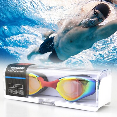#ad Professional Clear Double Anti fog Swim Glasse Men Women Eyewear Swimming Goggle