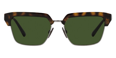 #ad Dolce amp; Gabbana DG6185 Sunglasses Havana Dark Green 55 New 100% Authentic