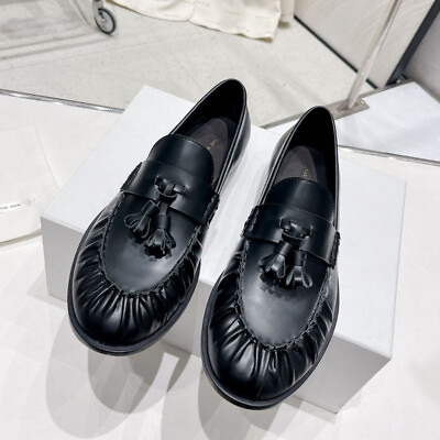 #ad the row women tassel one foot on loafers leather