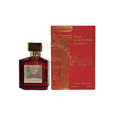 #ad Fragrance World Barakkat Rouge 540 Extrait De Parfum 3.4 oz Unisex Spray