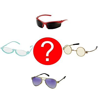 #ad 1 3 BJD Doll Square Round Full Semi Rim Eye Sunglasses Glasses 1 Random Pair