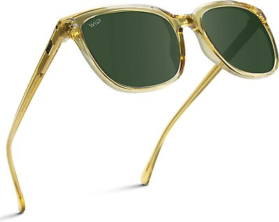 #ad WearMe Pro Polarized Classic Retro Flat Square Unisex Sunglasses