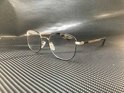 #ad GUCCI GG0838OK 001 Gold Round Oval Men#x27;s Metal Eyeglasses 52 mm