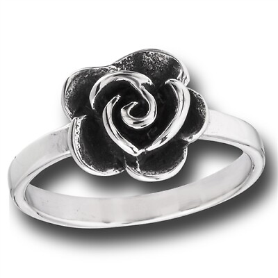 #ad Stainless Steel Rose Ring