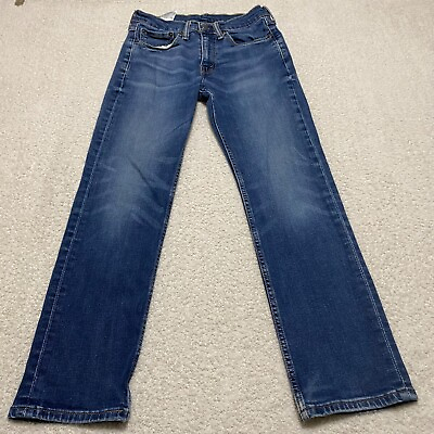 #ad Levis 514 Mens Jeans sz 31x30 Blue Straight Leg Medium Wash Regular Fit Denim