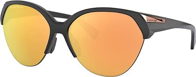 #ad Oakley Woman Sunglasses 65MM Matte Black Frame Prizm Rose Gold Polarized Lenses