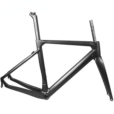 #ad Carbon Fiber Road Bike Frame Rim Brake Bicycle Frameset BB386 Fit 700*28C Tires