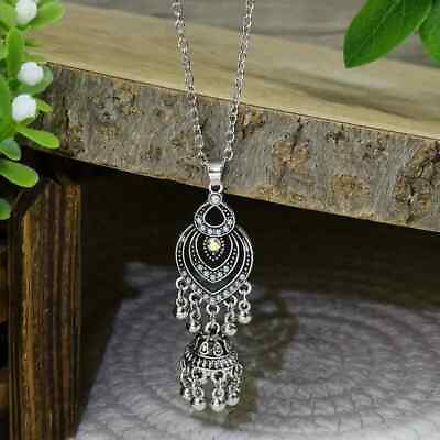 #ad Boho 925 Sterling Silver Vintage Style Tibetan Tibet Jewelry Pendant Necklace