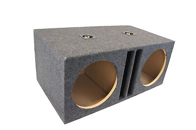 #ad Car Audio Dual 12quot; SPL Bass Subwoofer Labyrinth Vent Sub Box Stereo Enclosure