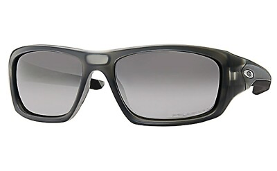 #ad NEW OAKLEY Valve Sunglasses Matte Grey Smoke Black Iridium Polarized OO9236 06