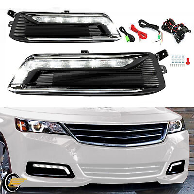 #ad LED Daytime Running Light DRL Kit Day Driving Lamp For 2014 2020 Chevy Impala