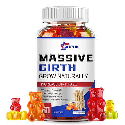 #ad Male Enhancing 60 Gummies Massive Girth Enlargement Support Testosterone Extreme