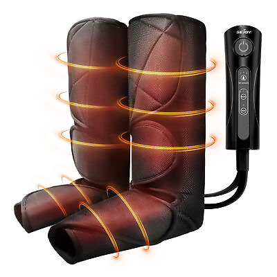 #ad SEJOY Leg Massager Machine Heat Air Compression Circulation Relaxation Foot Calf