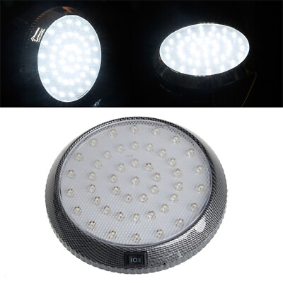 #ad 1PC New Universal 46 LED Car Interior Indoor Roof Ceiling Dome Light White Lamp