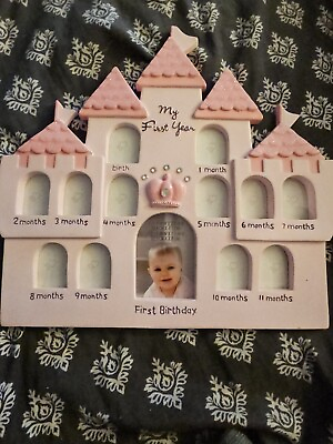 #ad Princess Castle First Year Frame Baby Pictures For First Year Princess