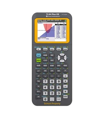 #ad Texas Instruments TI 84 Plus CE Graphing Calculator Black amp; Yellow